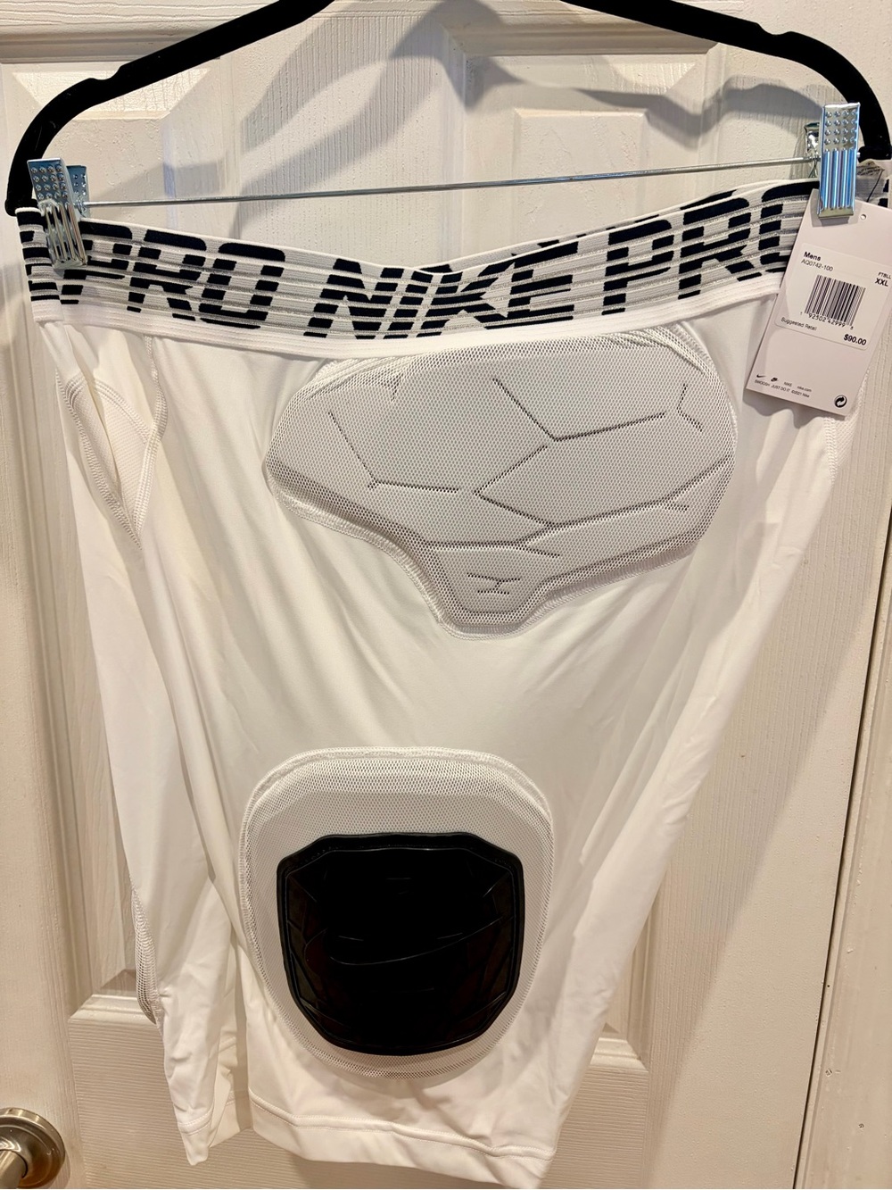 Nike Pro Men’s White Compression Football Shorts XXL